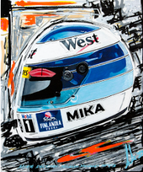 Mika Hakkinen 1998 - Helmet Print