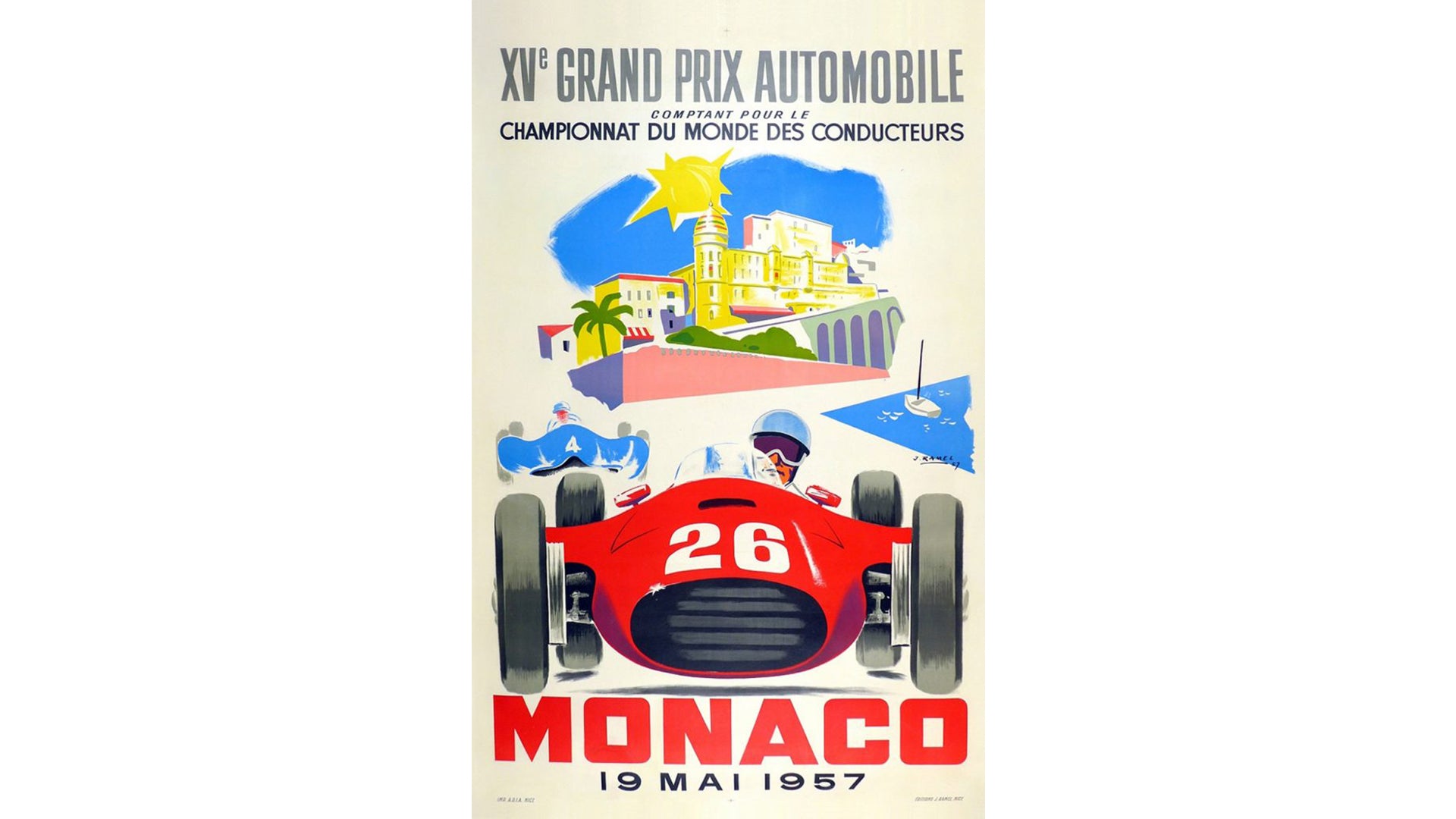 Monaco Grand Prix Magnet (1957)