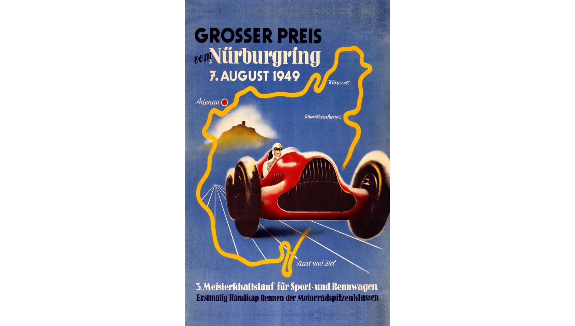 German Grand Prix - Nürburgring (1949) Magnet