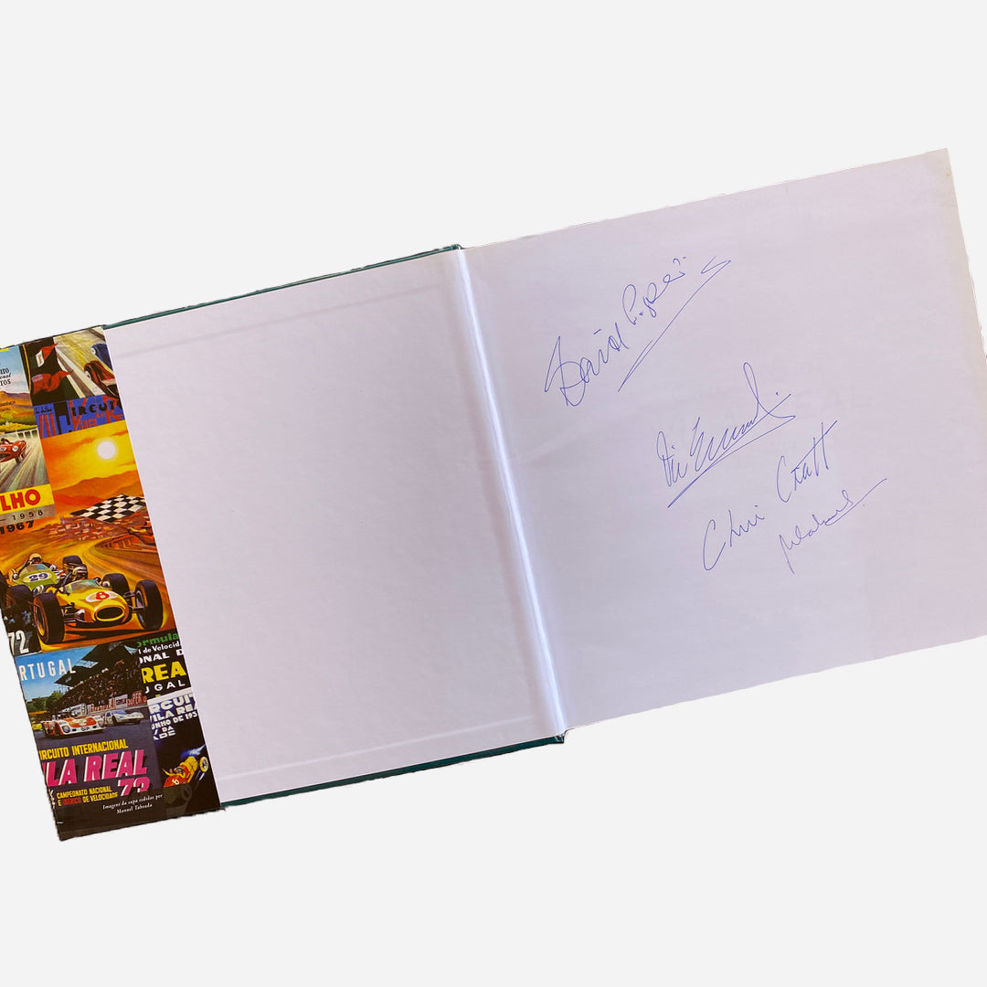 Vila Real Circuit Book signed by David Piper, Chris Craft, Vic Elford and Nicha Cabral