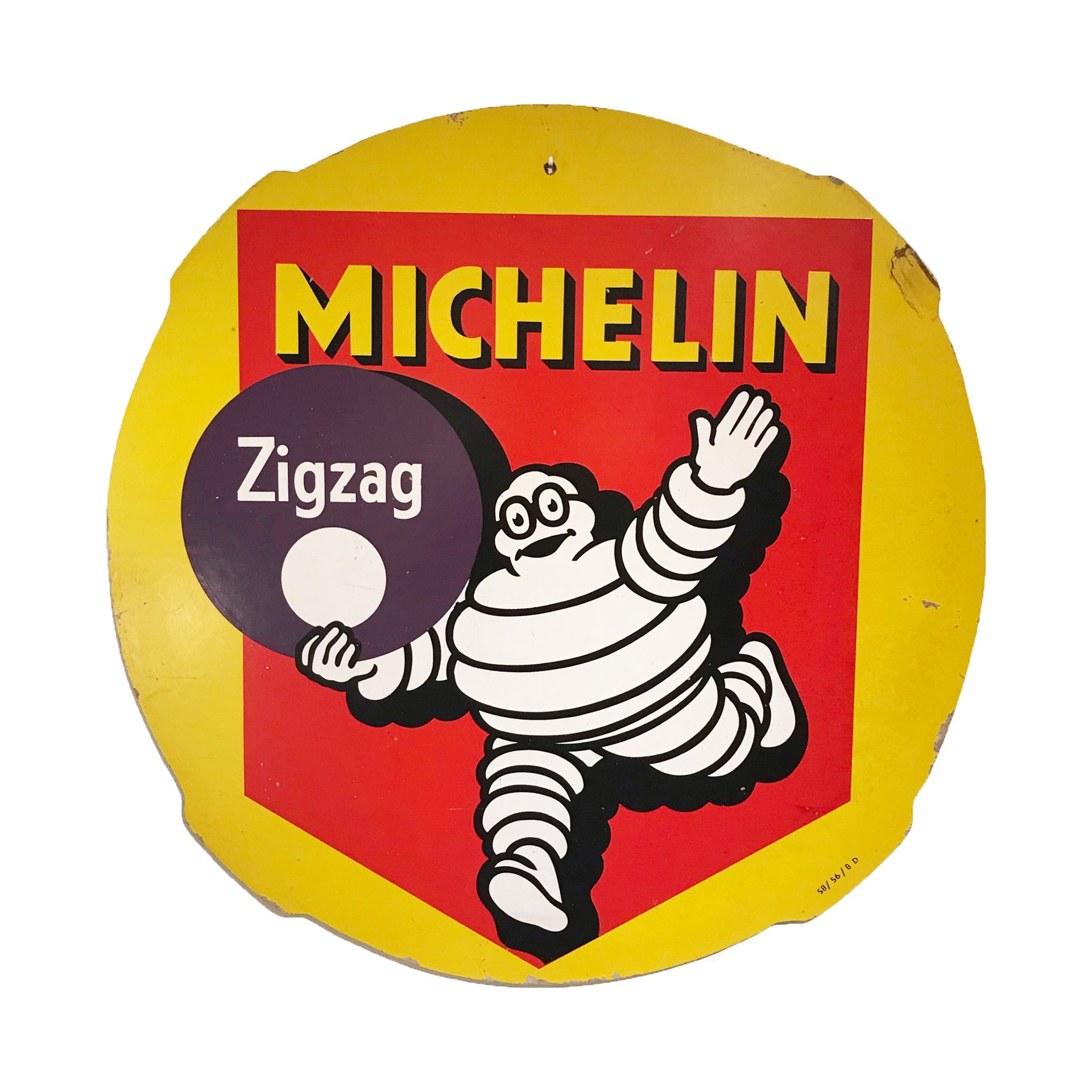 Original Michelin 'Zigzag' wood sign