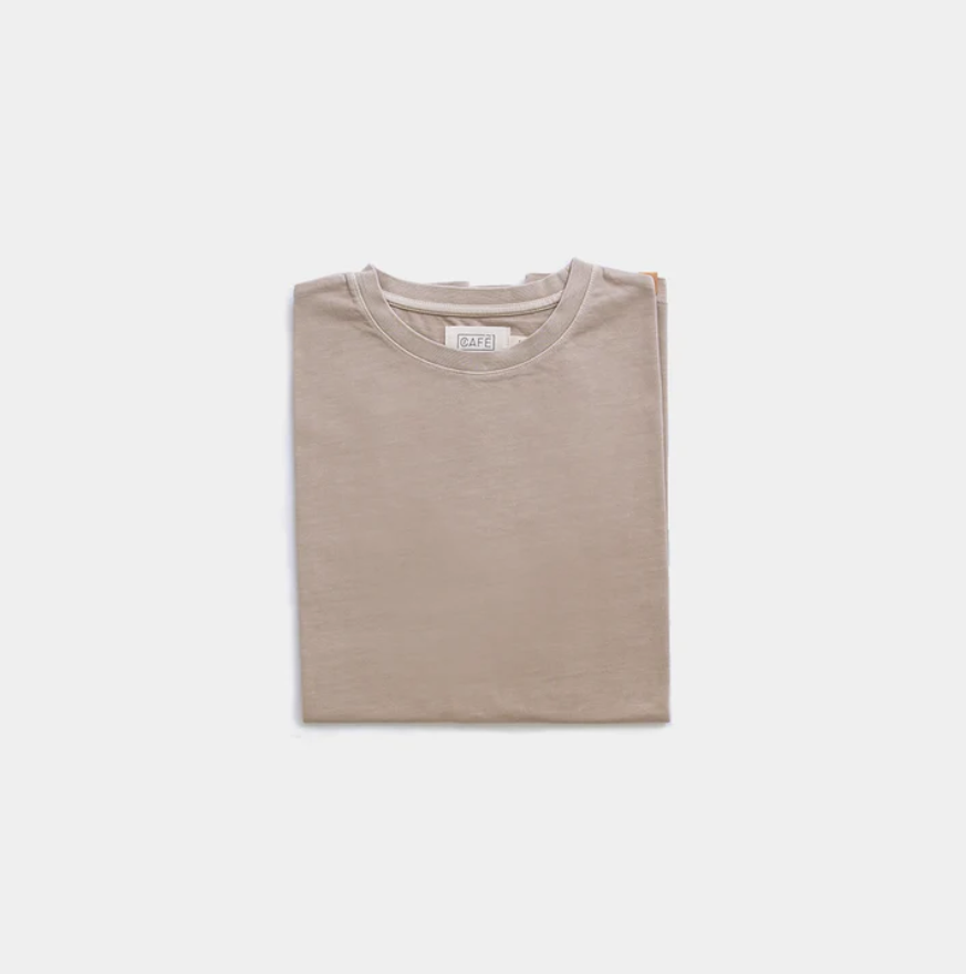 The Organic Cotton Tee in Light Brown