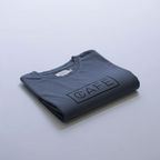 The Organic Tee in Charcoal/Café