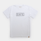 The Organic Tee in White/Café