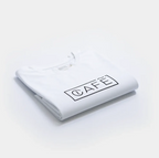 The Organic Tee in White/Café