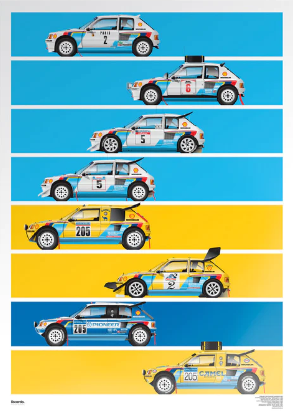 Peugeot 205 T16 Short Graphic Story