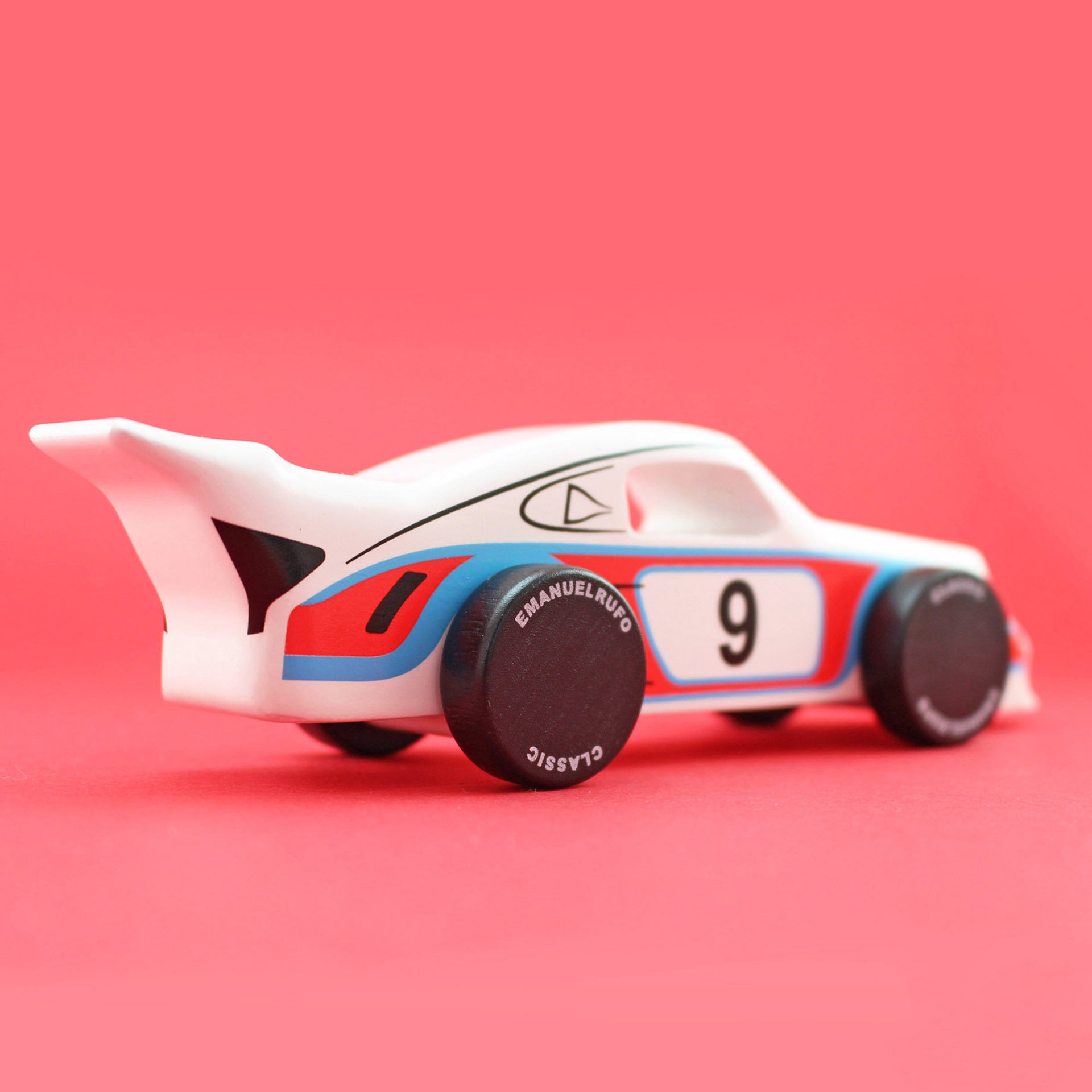 CL 24 Wood Car Toy Inspired by a Charismatic European Race Car