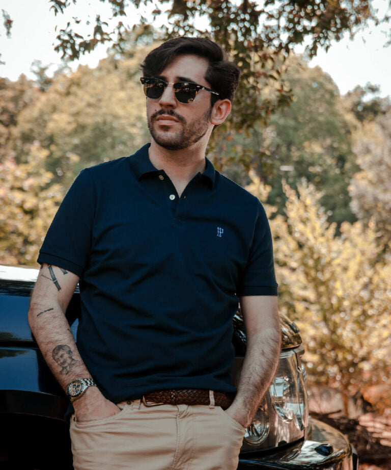 Retro Classic Polo - Black