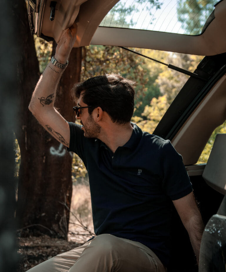 Retro Classic Polo - Black