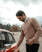 Retro Classic Pullover - Beige