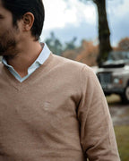 Retro Classic Pullover - Beige