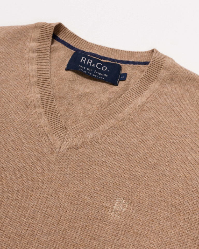 Retro Classic Pullover - Beige