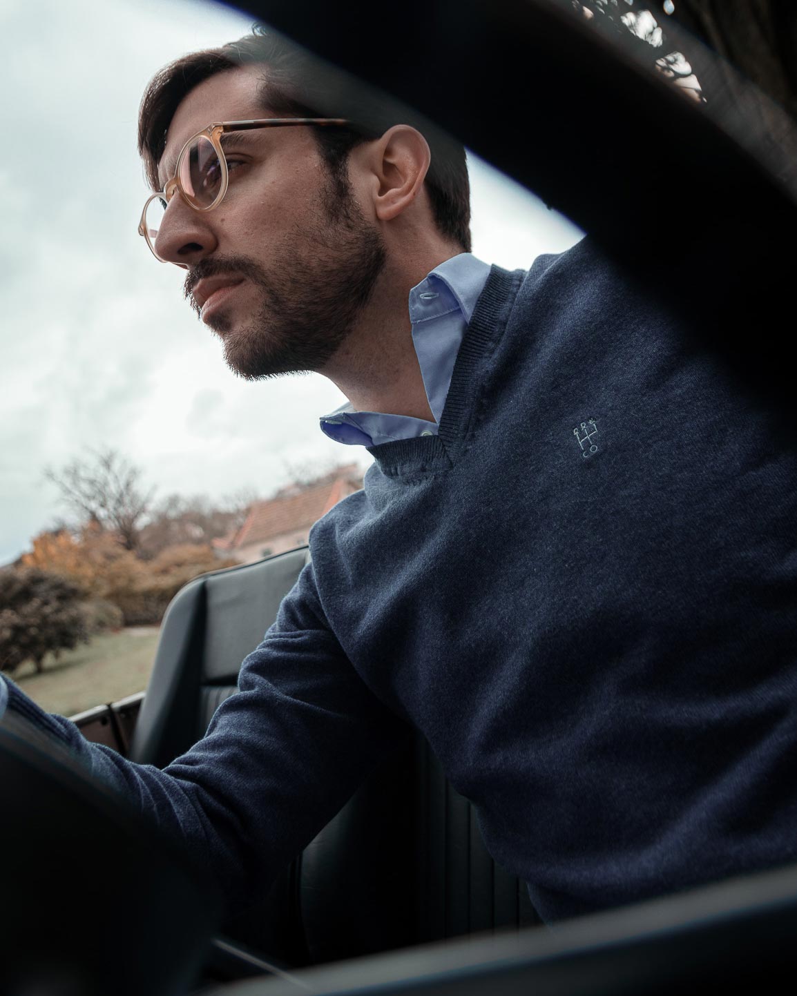 Retro Classic Pullover - Blue