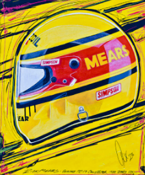 Rick Mears - 88 500 Helmet Print