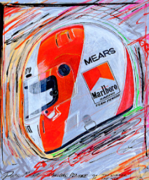 Rick Mears - 91 500 Helmet Print