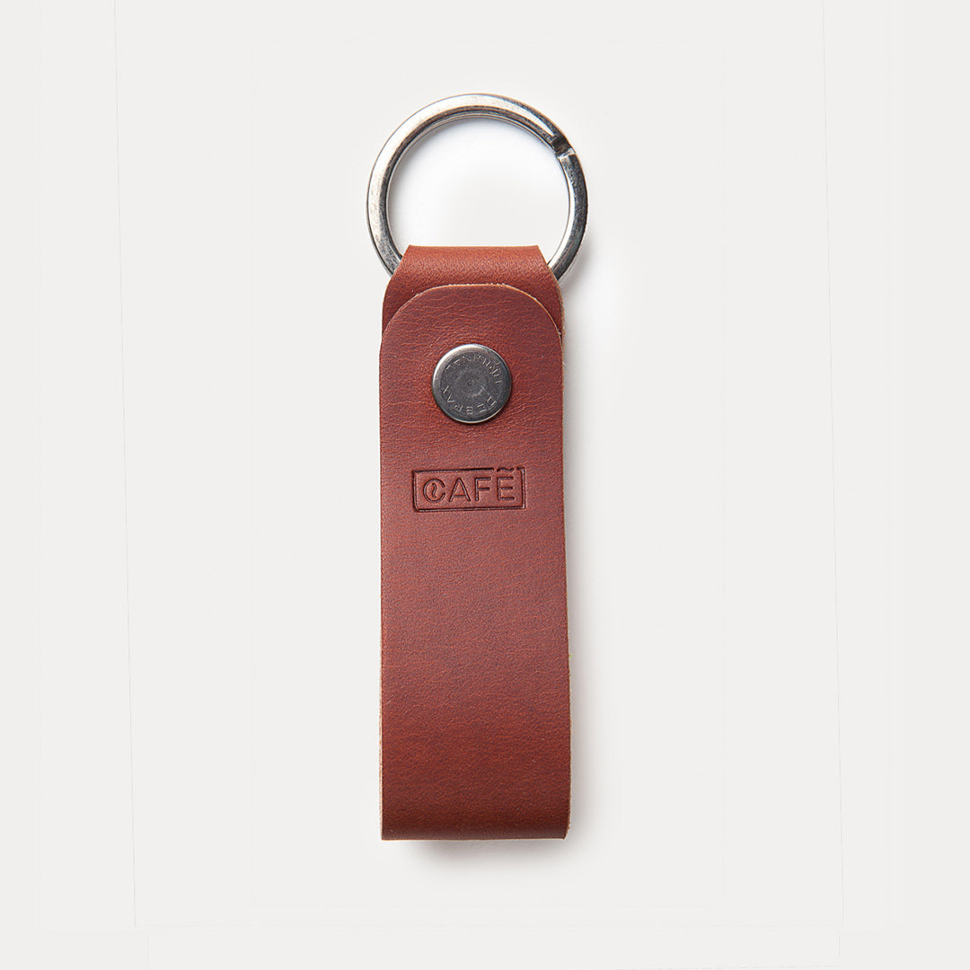 Leather Key Chain Black Coffee