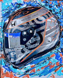 Scott Dixon - 22 500 Helmet Print