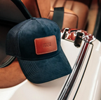 Suede Mesh Cap Navy - Roasted