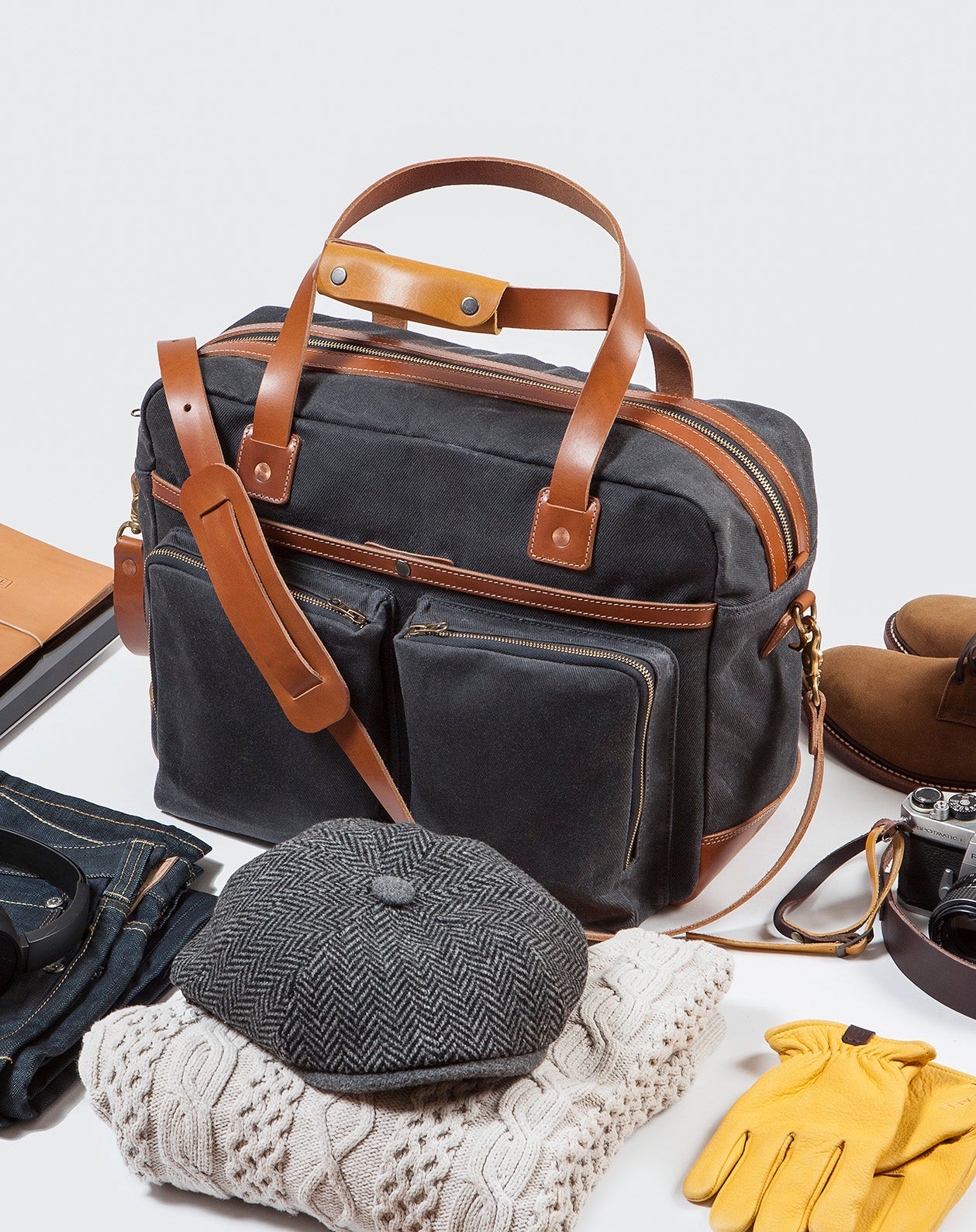 48H Travel Bag Charcoal & Roasted
