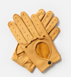 The Targa Driving Gloves in Cream