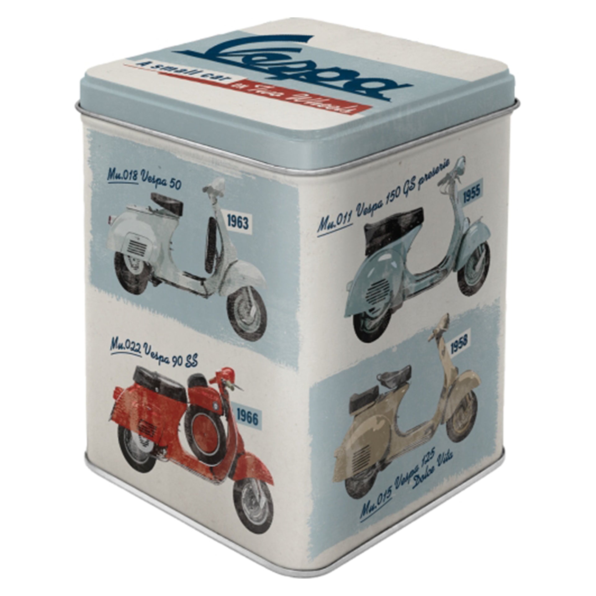 Vespa A Small Car on Two Wheels Tea Box