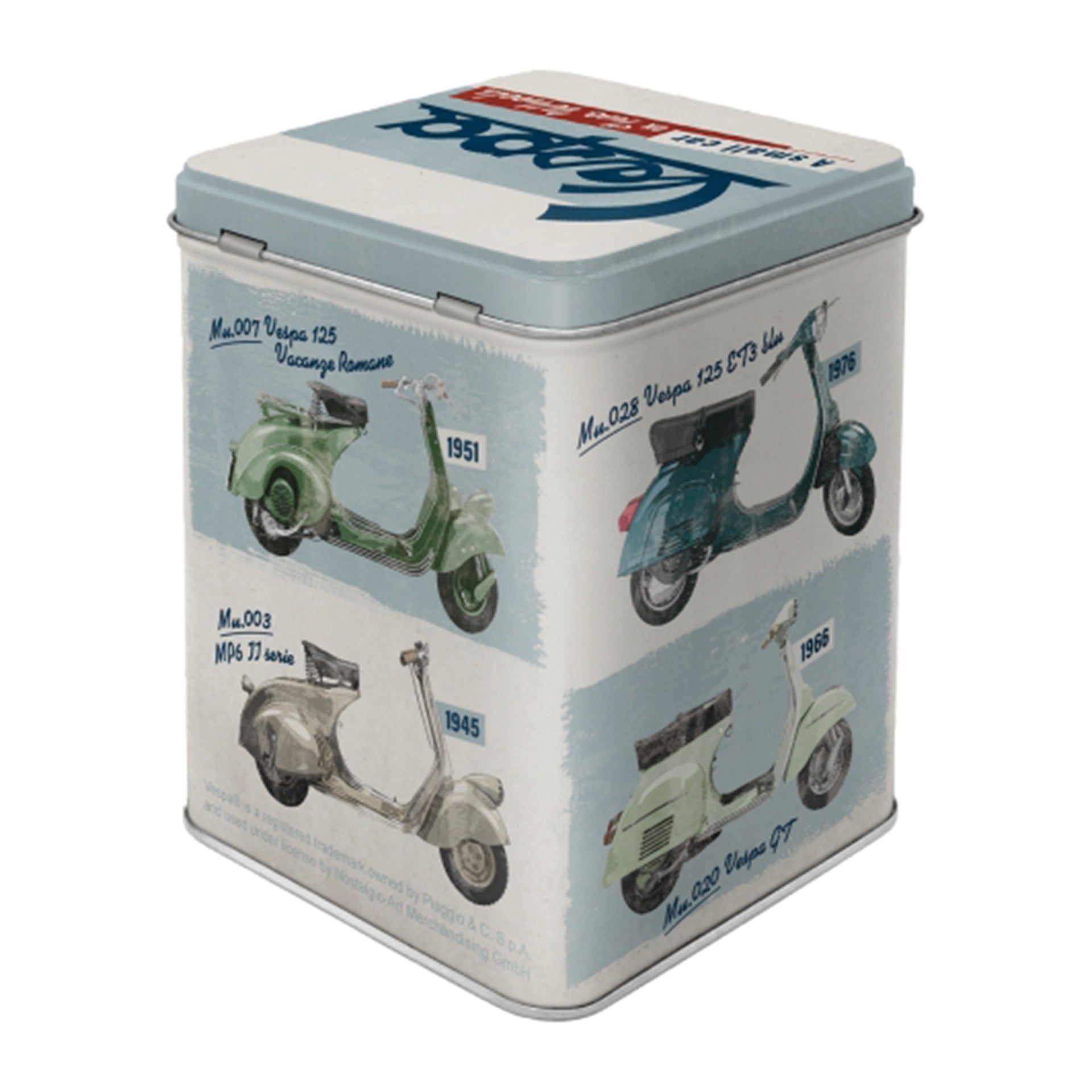 Vespa A Small Car on Two Wheels Tea Box