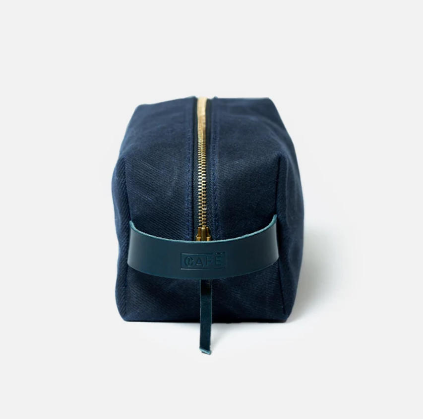 Toiletry Bag in Navy & Ocean