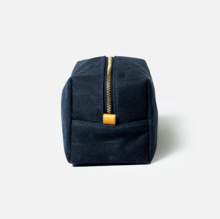 Toiletry Bag in Navy & Ocean