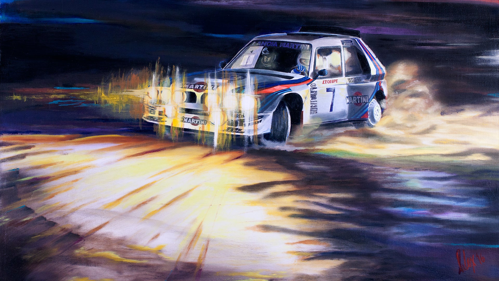 Temps la Lumière sur le Turini - Henri Toivonen - Lancia Delta S4