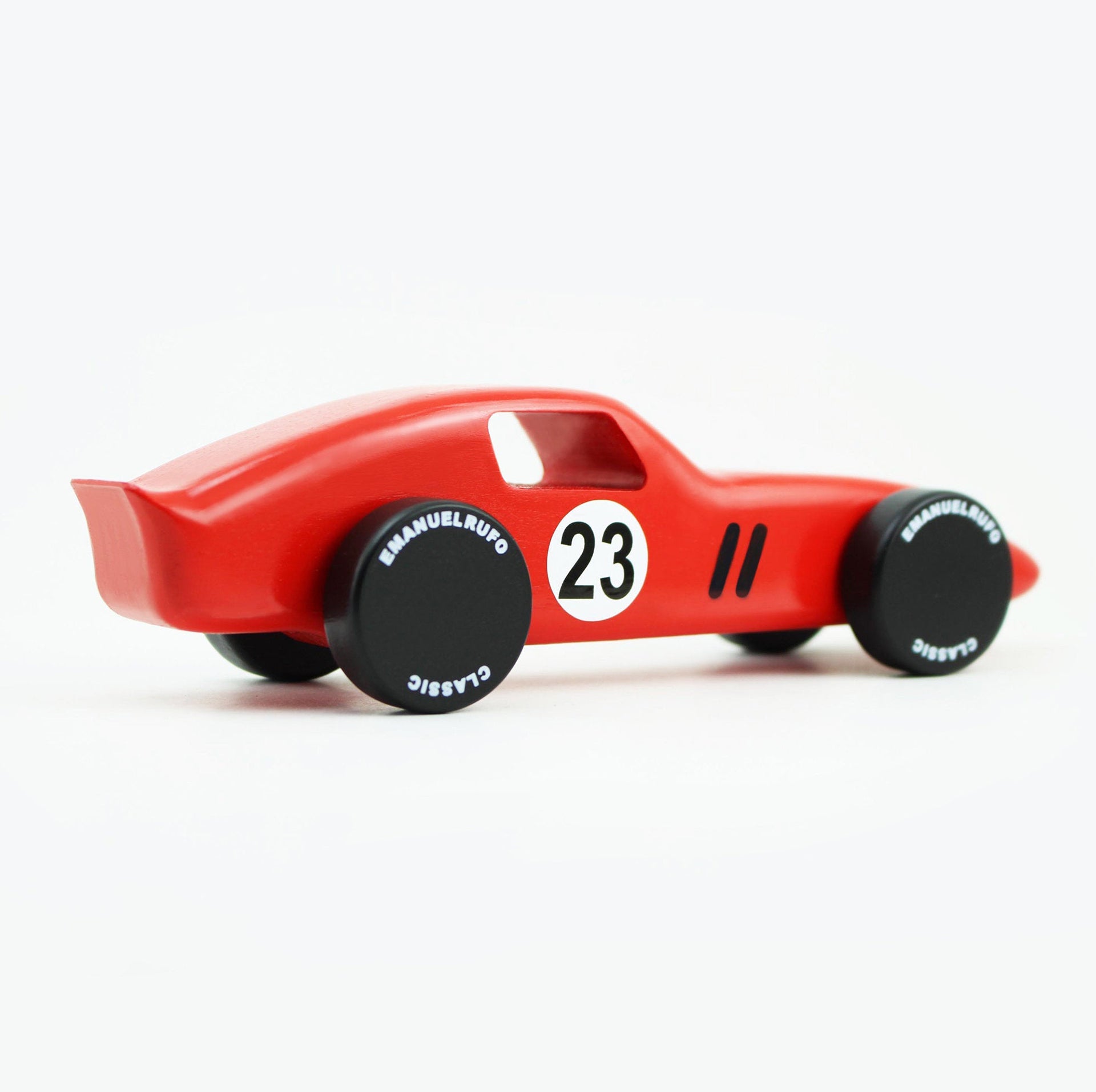 CL 01 Wooden Toy Car Inspired by a 60's Italian Race Car Legend