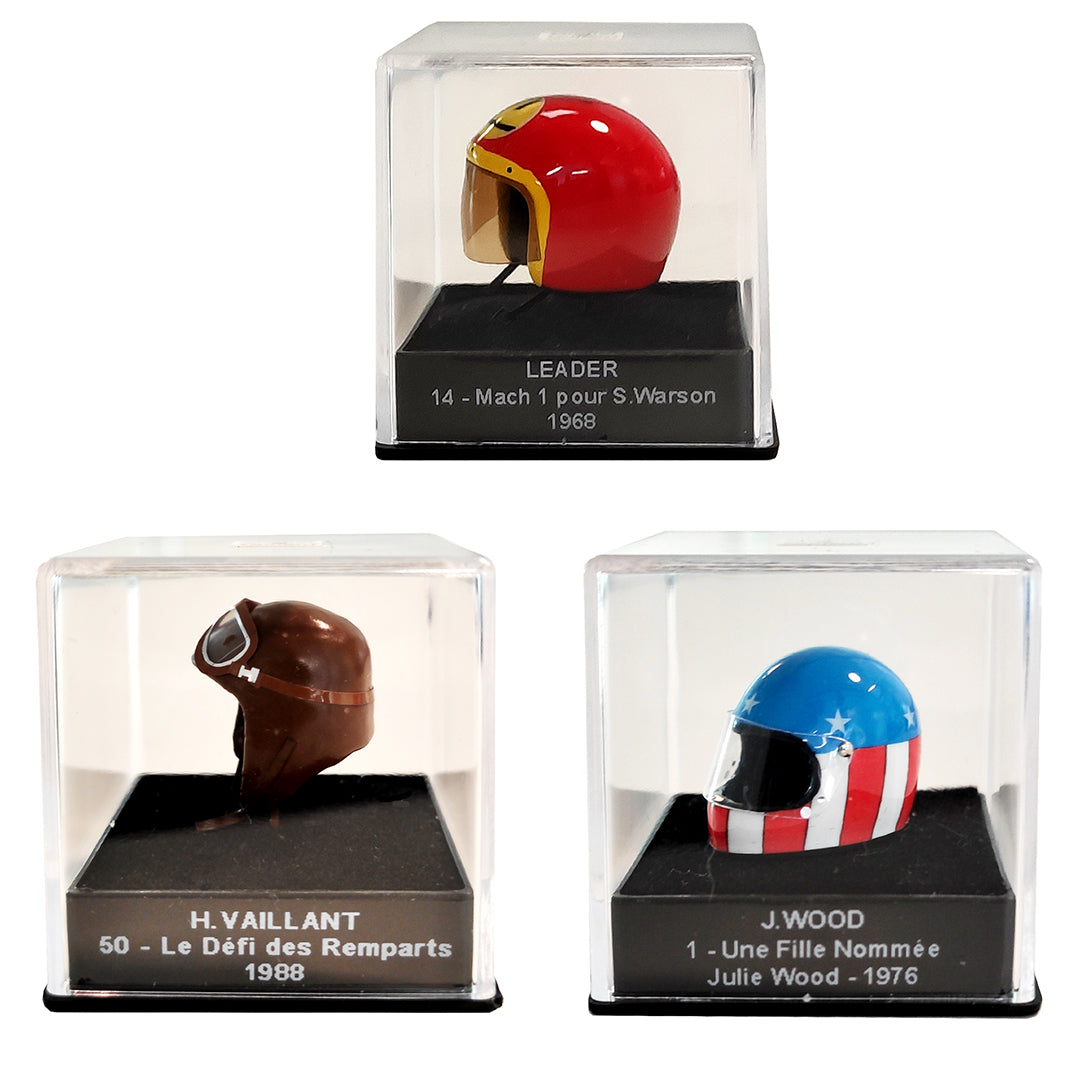 Michel Vaillant Miniature Helmet Full Set