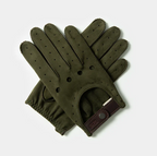 The Triton Driving Gloves Suede Red