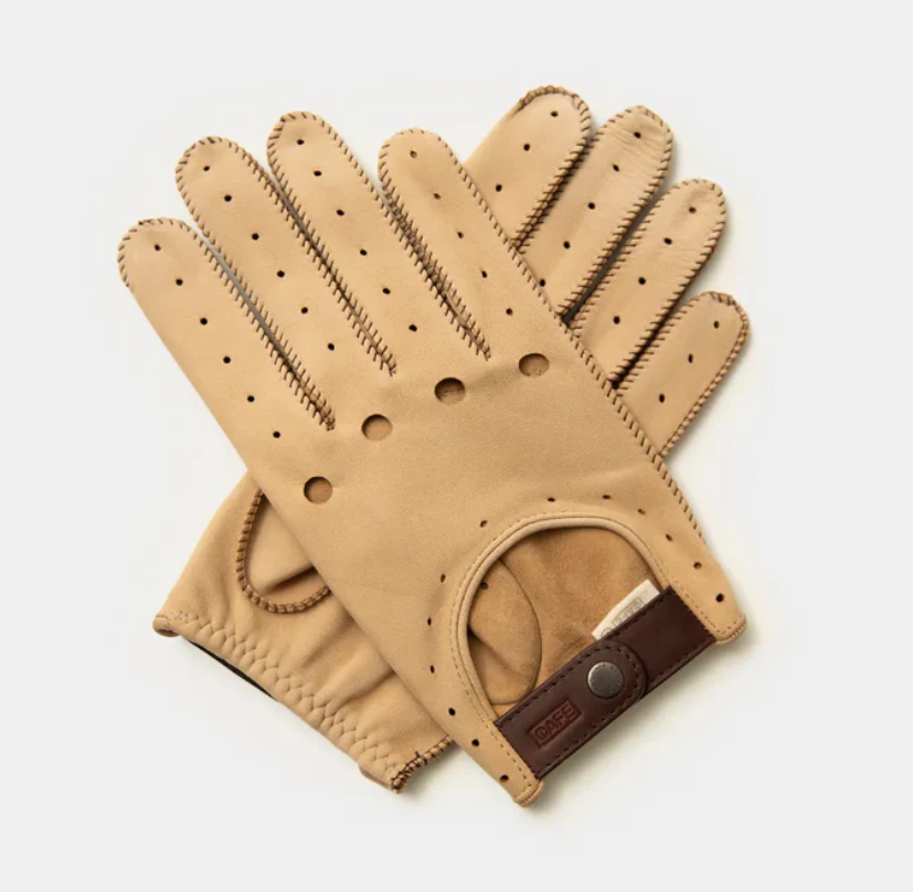 The Triton Driving Gloves Suede Red