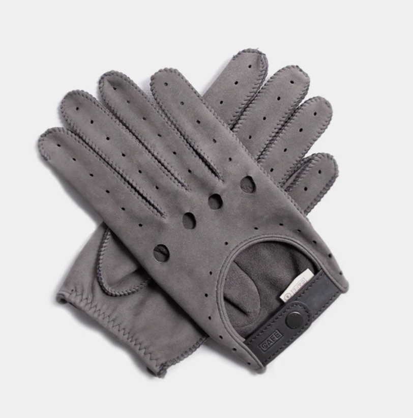 The Triton Driving Gloves Suede Red