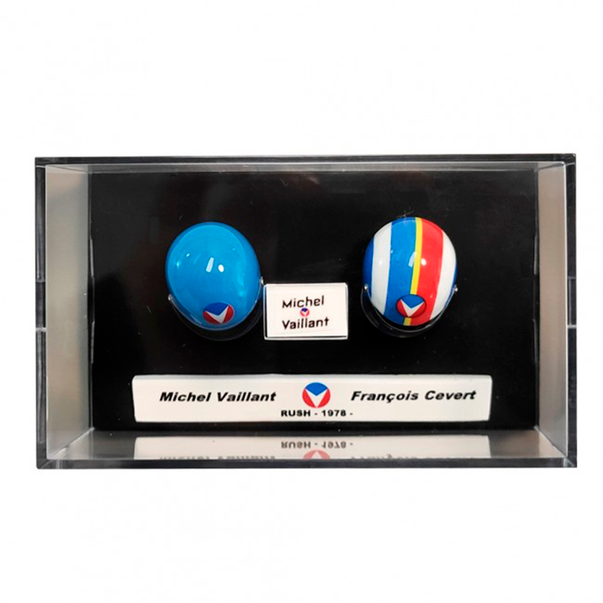 Vaillant and Cevert Miniature Helmet