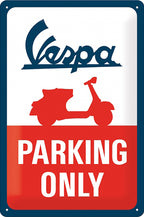 Vespa Parking Only Sign