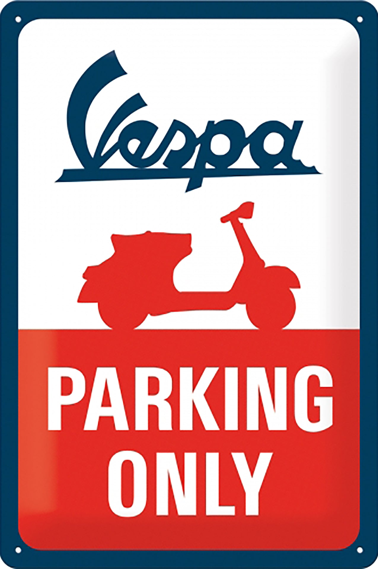 Vespa Parking Only Sign