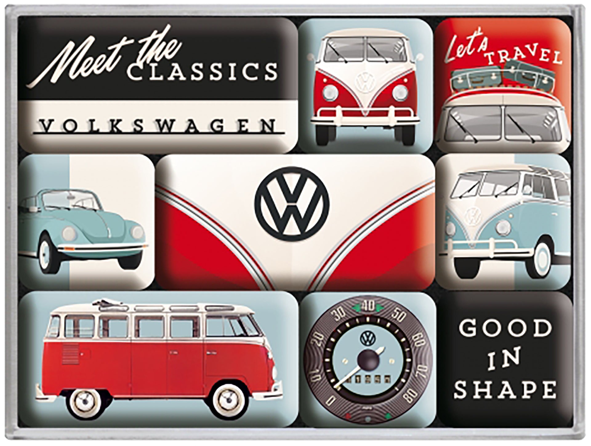 Volkswagen Meet the Classics Magnet Set