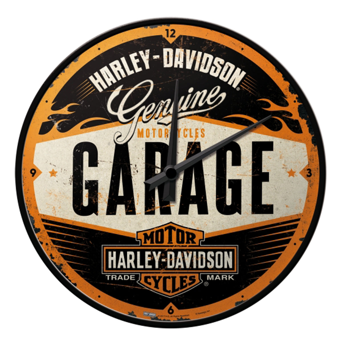 Harley-Davidson Garage Wall Clock