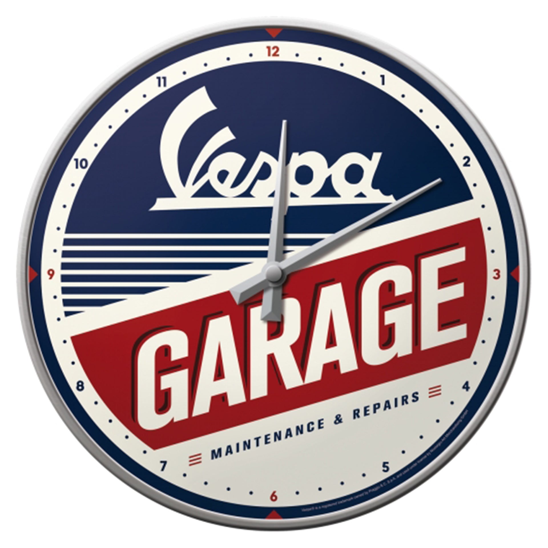 Vespa Garage Wall Clock
