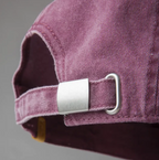 Washed Cotton Cap - Burgundy