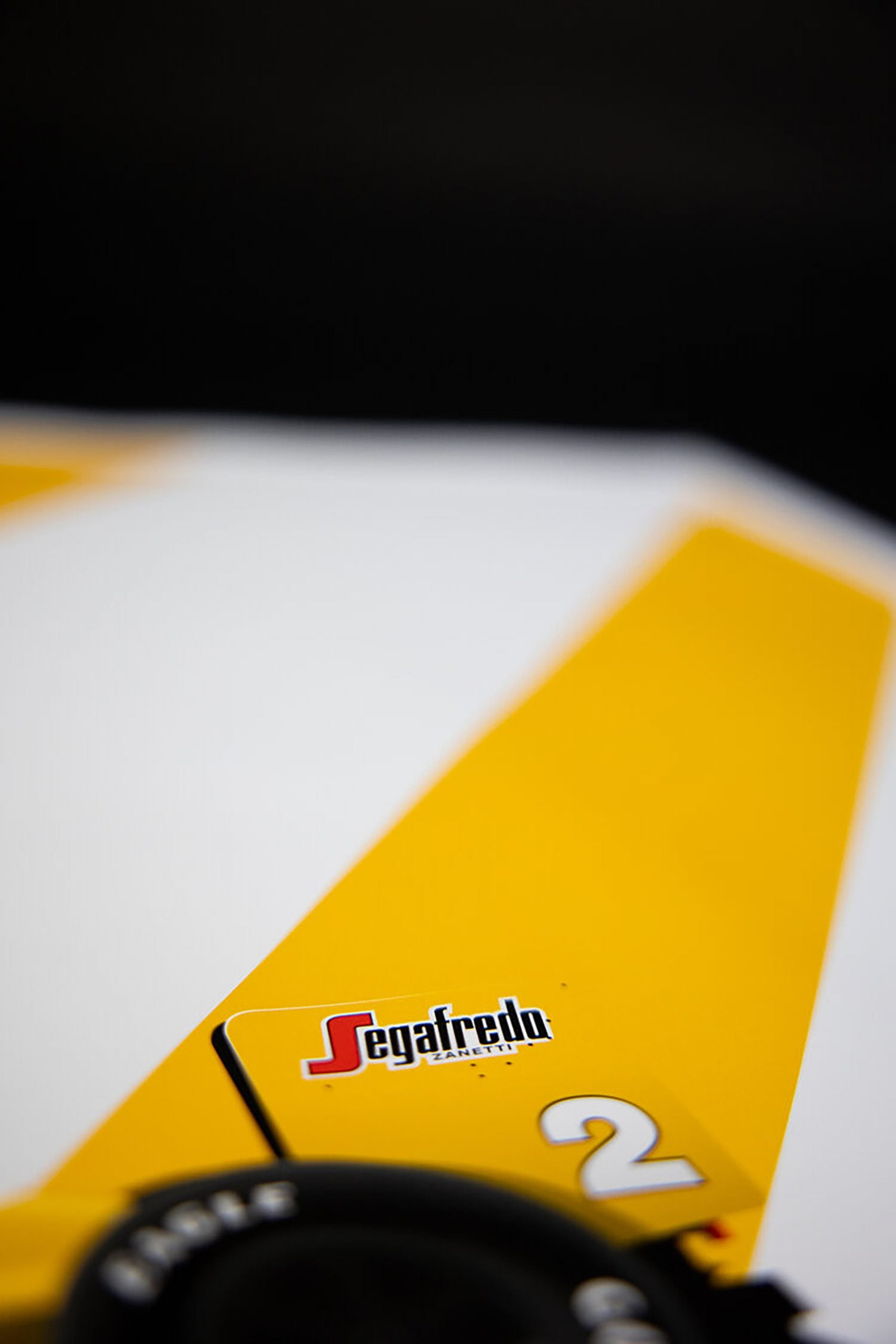 Keke Rosberg, White And Yellow McLaren MP4/2C Tag Porsche, 1986 Portuguese Grand Prix