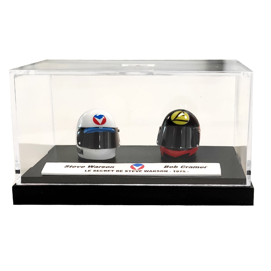 Steve Warson and Bob Cramer Miniature Helmet Duo