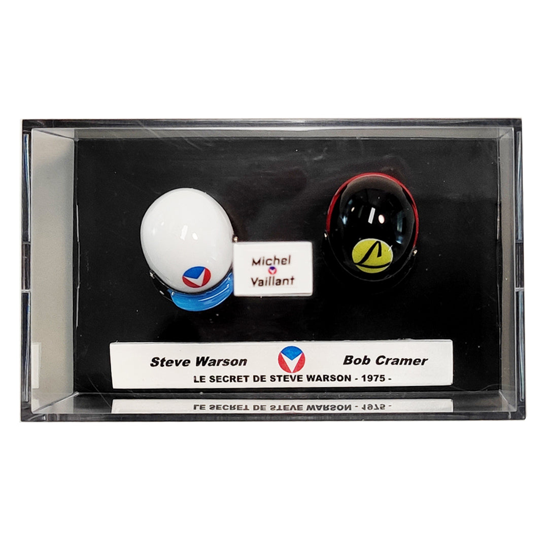 Steve Warson and Bob Cramer Miniature Helmet Duo