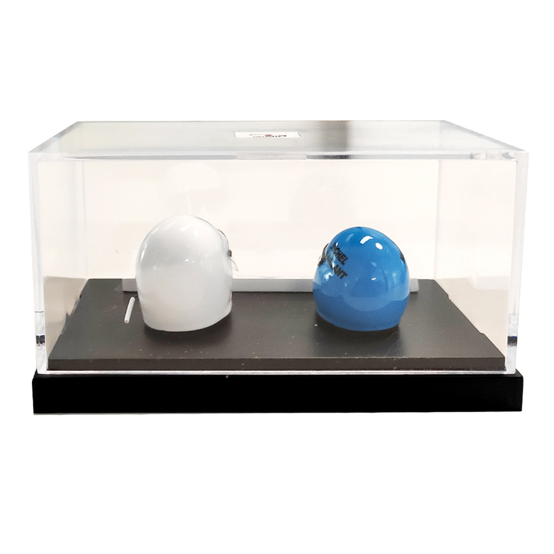Michel Vaillant and Steve Warson Miniature Helmet Duo
