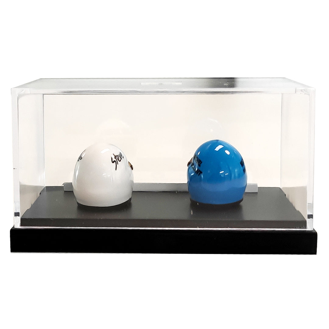 Michel Vaillant and Steve Warson Miniature Helmet Duo