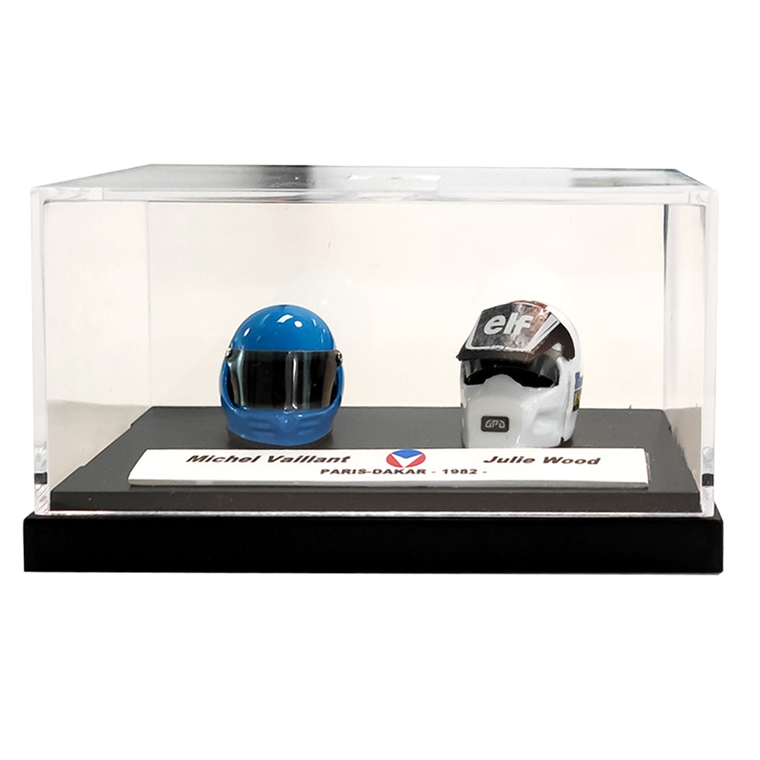 Michel Vaillant and Julie Wood Miniature Helmet Duo