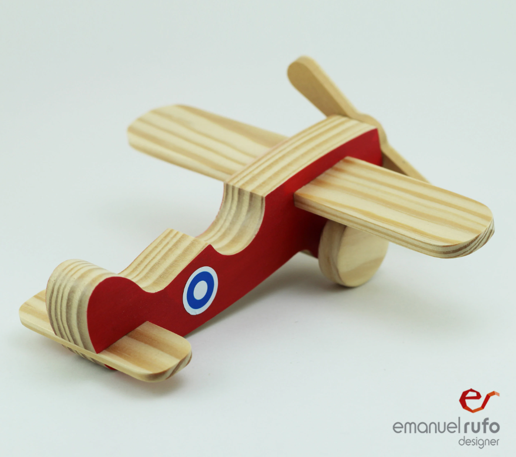 Wood toy plane, Handmade Birthday Gift