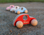 Wooden Toy Car with Engraved Name - Anniversary Gift