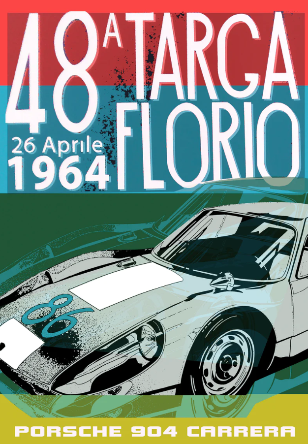 BPC (Bedroom Poster Collection) Porsche 904 Targa Florio